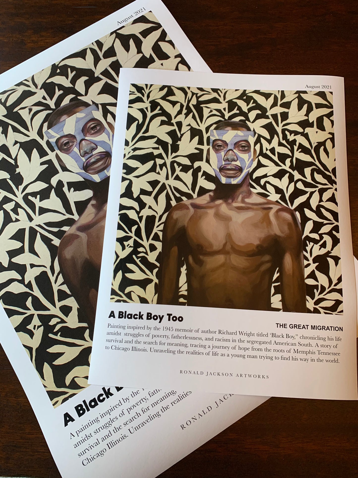 Ronald Jackson Artworks Narrative Art Poster - A Black Boy Too