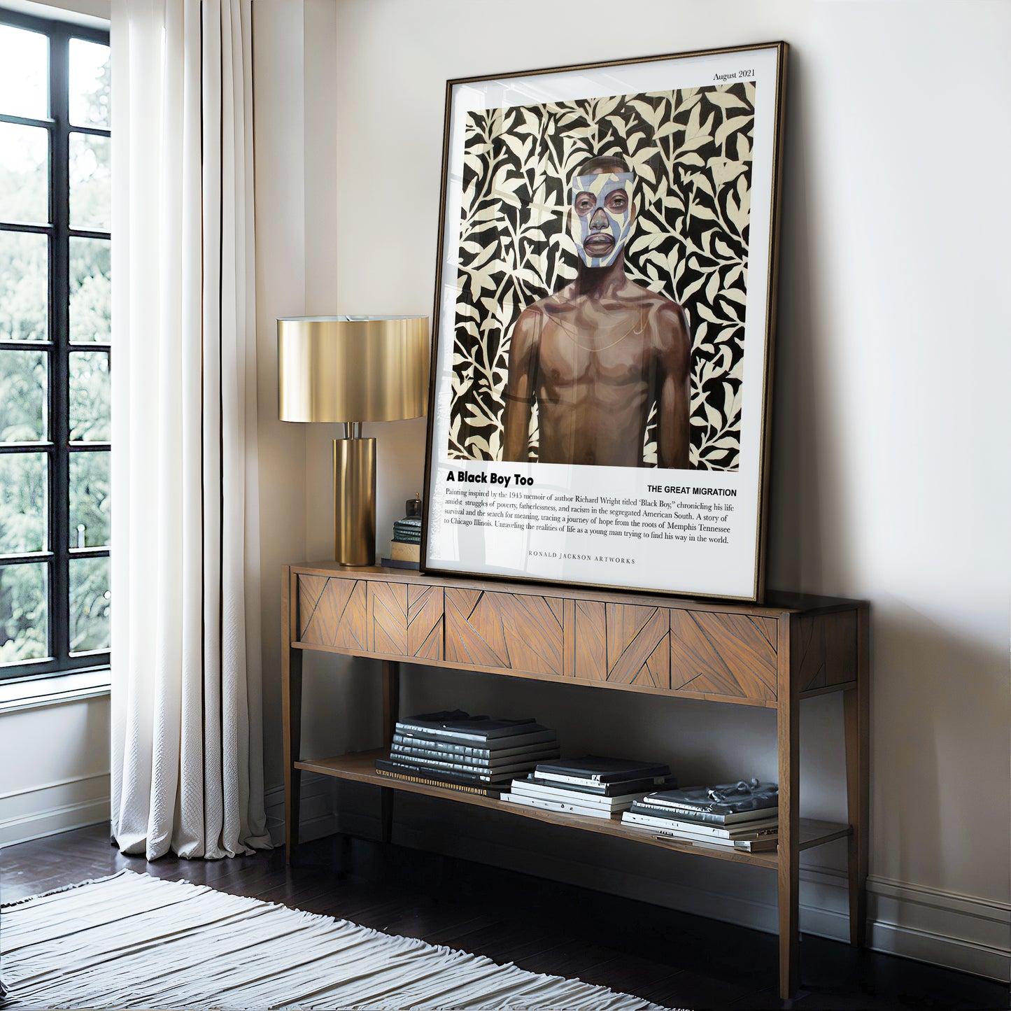 Ronald Jackson Artworks Narrative Art Poster - A Black Boy Too